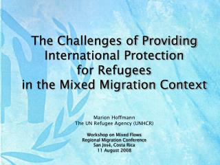 The Challenges of Providing International Protection for Refugees in the Mixed Migration Context
