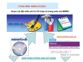 PHẦN MỀM MIMIO STUDIO