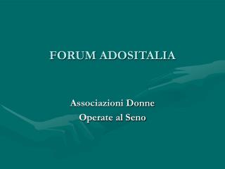 FORUM ADOSITALIA