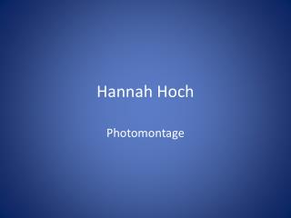 Hannah Hoch