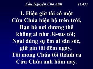 Cầu Nguyện Cho Anh