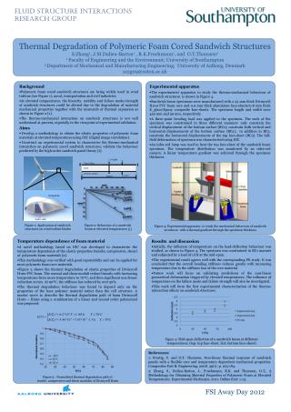 Thermal Degradation of Polymeric Foam Cored Sandwich Structures