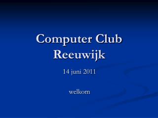 Computer Club Reeuwijk