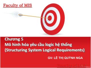 Chương 5 Mô hình hóa yêu cầu logic hệ thống (Structuring System Logical Requirements)