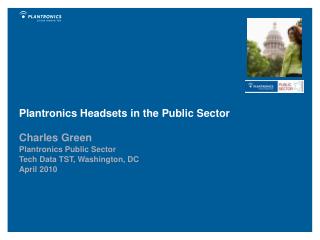 Plantronics Headsets in the Public Sector