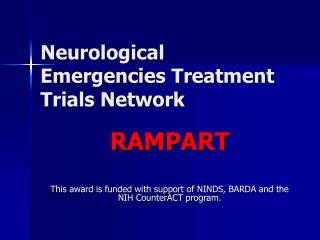 Neurological Emergencies Treatment Trials Network