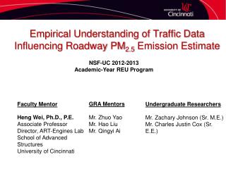 Empirical Understanding of Traffic Data Influencing Roadway PM 2.5 Emission Estimate