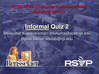 ECSE-4670: Computer Communication Networks (CCN)