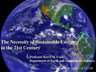 The Necessity of Sustainable Energy in the 21st Century