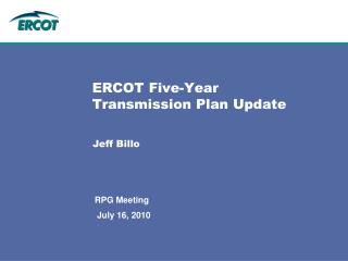 ERCOT Five-Year Transmission Plan Update