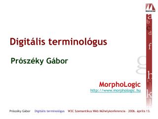 Digitális terminológus