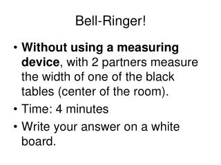 Bell-Ringer!