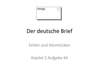 Der deutsche Brief