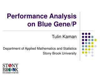 Performance Analysis on Blue Gene/P