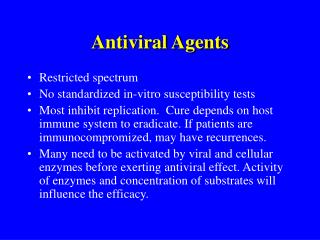 Antiviral Agents