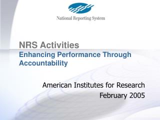 American Institutes for Research February 2005