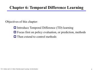 Chapter 6: Temporal Difference Learning