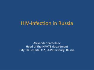 HIV-infection in Russia