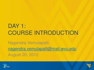 Day 1: Course Introduction