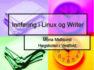Innføring i Linux og Writer