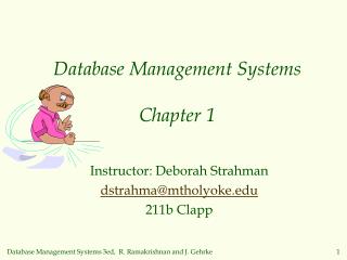 Database Management Systems Chapter 1