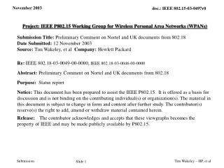 Project: IEEE P802.15 Working Group for Wireless Personal Area Networks (WPANs)