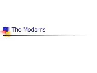 The Moderns