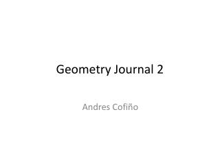 Geometry Journal 2