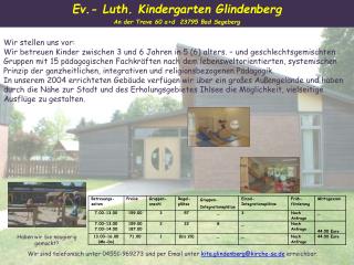 Ev.- Luth. Kindergarten Glindenberg