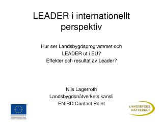 LEADER i internationellt perspektiv