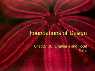 Foundations of Design