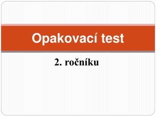 Opakovací test