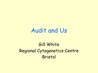 Audit and Us