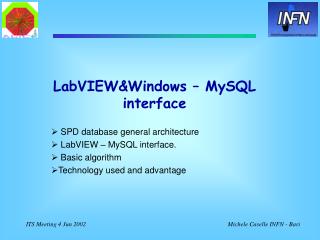 LabVIEW&amp;Windows – MySQL interface