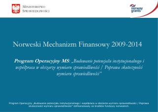 Norweski Mechanizm Finansowy 2009-2014