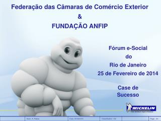 Fórum e-Social do Rio de Janeiro 25 de Fevereiro de 2014