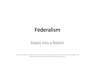 Federalism