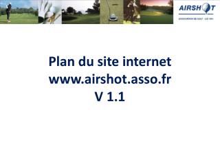 Plan du site internet airshot.asso.fr V 1.1