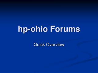 hp-ohio Forums