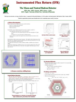 The Muon and Neutral Hadron Detector INFN - Bari, INFN - Frascati, INFN - Genova, LLNL,