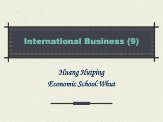 International Business (9)