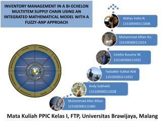 Mata Kuliah PPIC Kelas I, FTP, Universitas Brawijaya , Malang