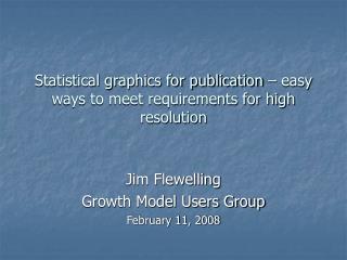 Statistical graphics for publication – easy ways to meet requirements for high resolution