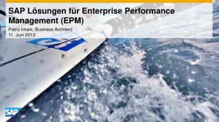 SAP Lösungen für Enterprise Performance Management (EPM)