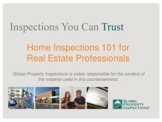 Home Inspections 101 for Real Estate Professionals