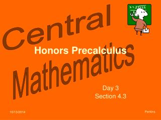 Honors Precalculus