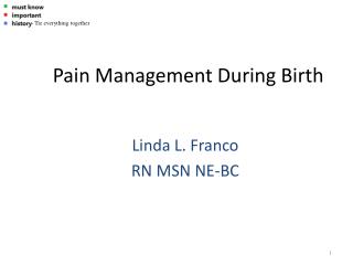 Pain Management During Birth