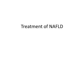 Treatment of NAFLD