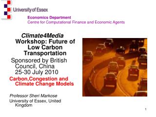 Climate4Media Workshop: Future of Low Carbon Transportation