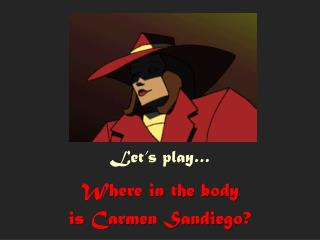 Let’s play… Where in the body is Carmen Sandiego?